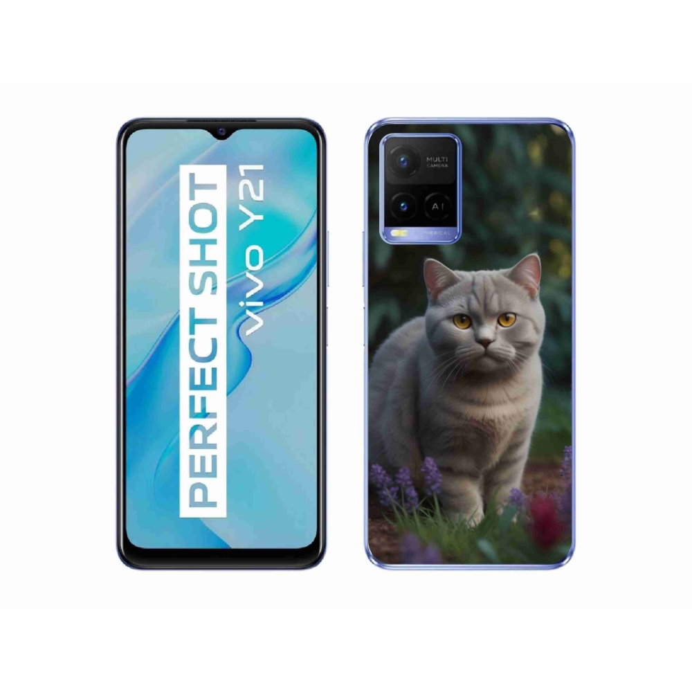 mmCase gél tok a Vivo Y21/Y21s/Y33s készülékekhez – brit macska