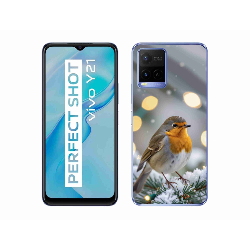 mmCase géltok a Vivo Y21/Y21s/Y33s készülékekhez – téli piros