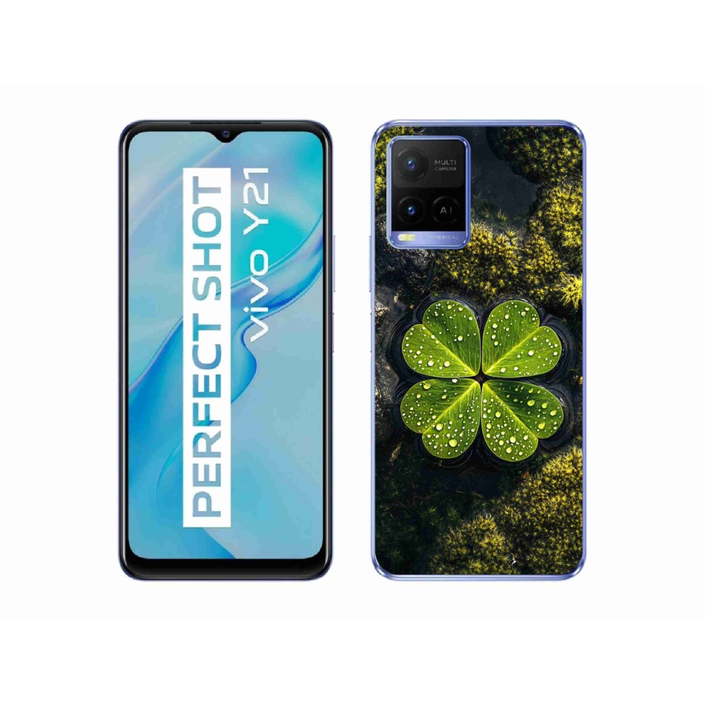 mmCase gél tok a Vivo Y21/Y21s/Y33s készülékekhez – négylevelű lóhere