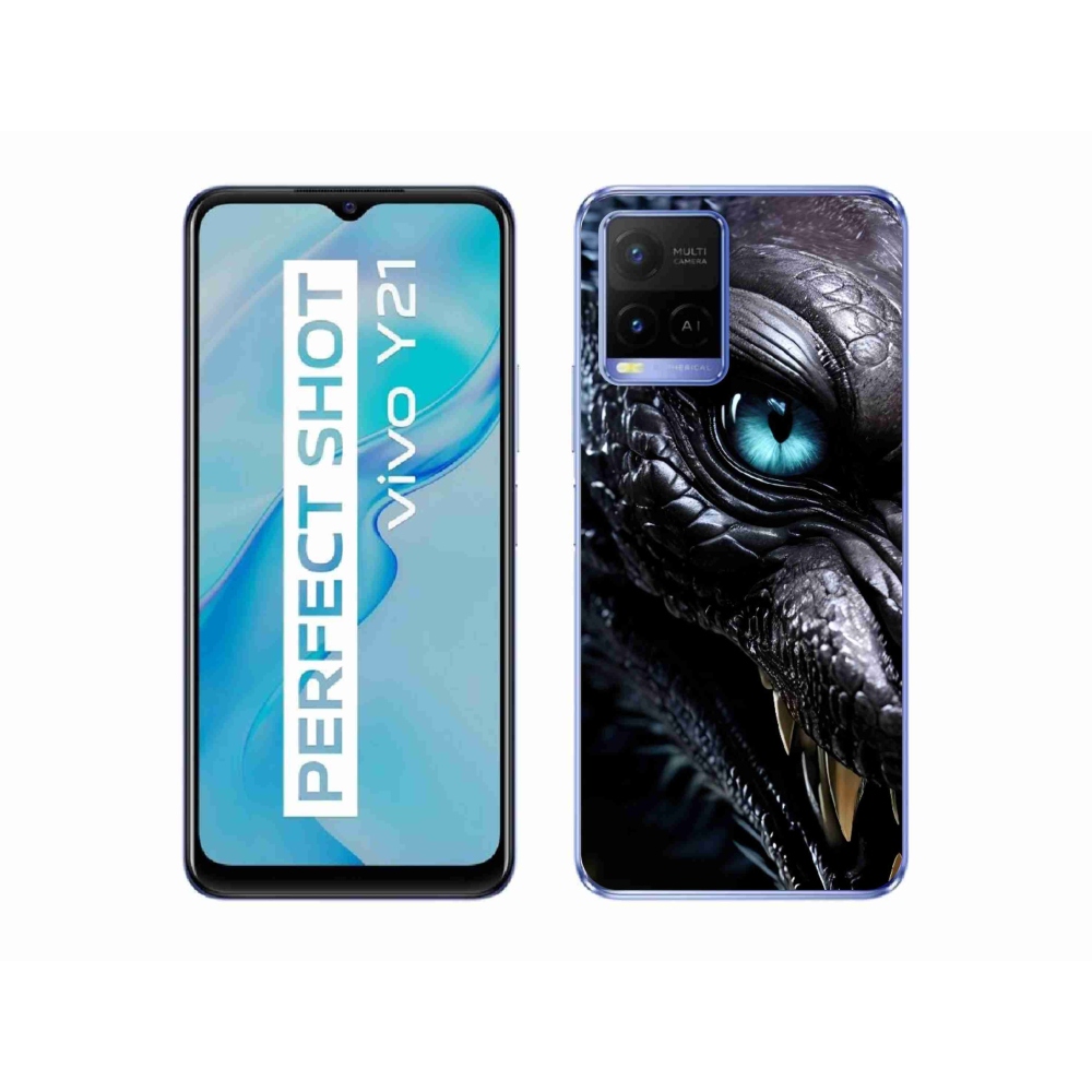 mmCase géltok a Vivo Y21/Y21s/Y33s modellekhez – sárkányos mintázat