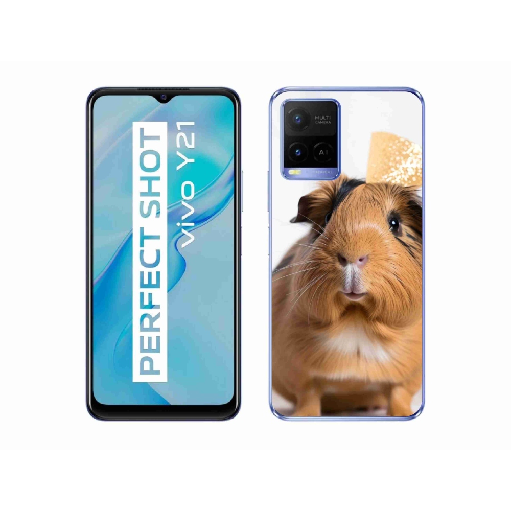 mmCase géltok a Vivo Y21/Y21s/Y33s készülékekhez – barna tengerimalac
