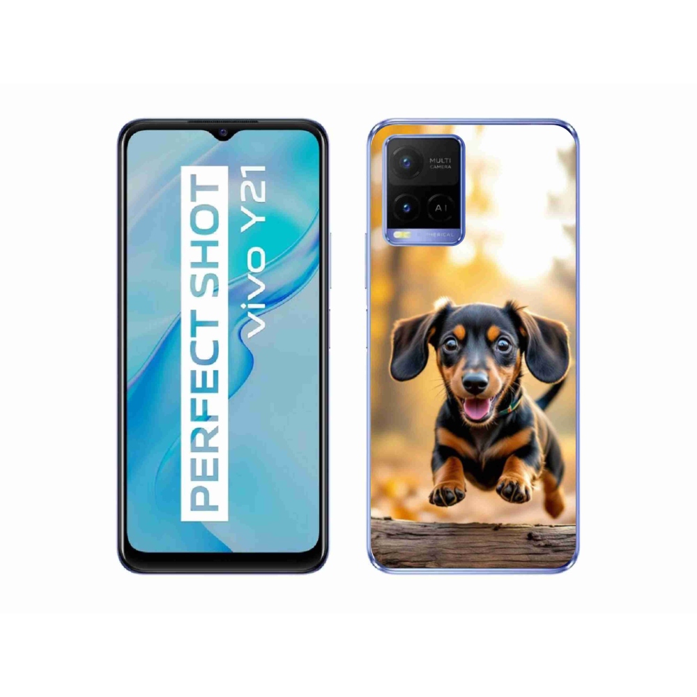 mmCase gél tok a Vivo Y21/Y21s/Y33s készülékekhez – dachshund 2