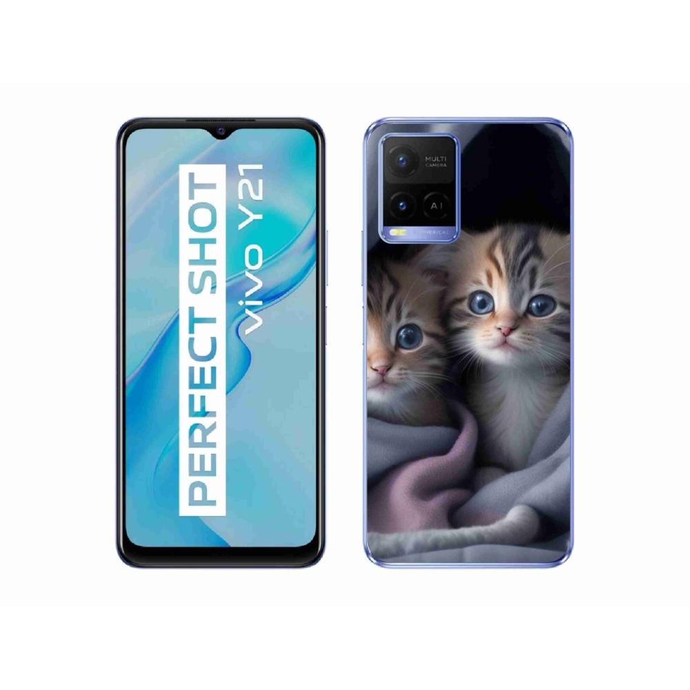 mmCase géltok a Vivo Y21/Y21s/Y33s készülékekhez – macska-duó 2