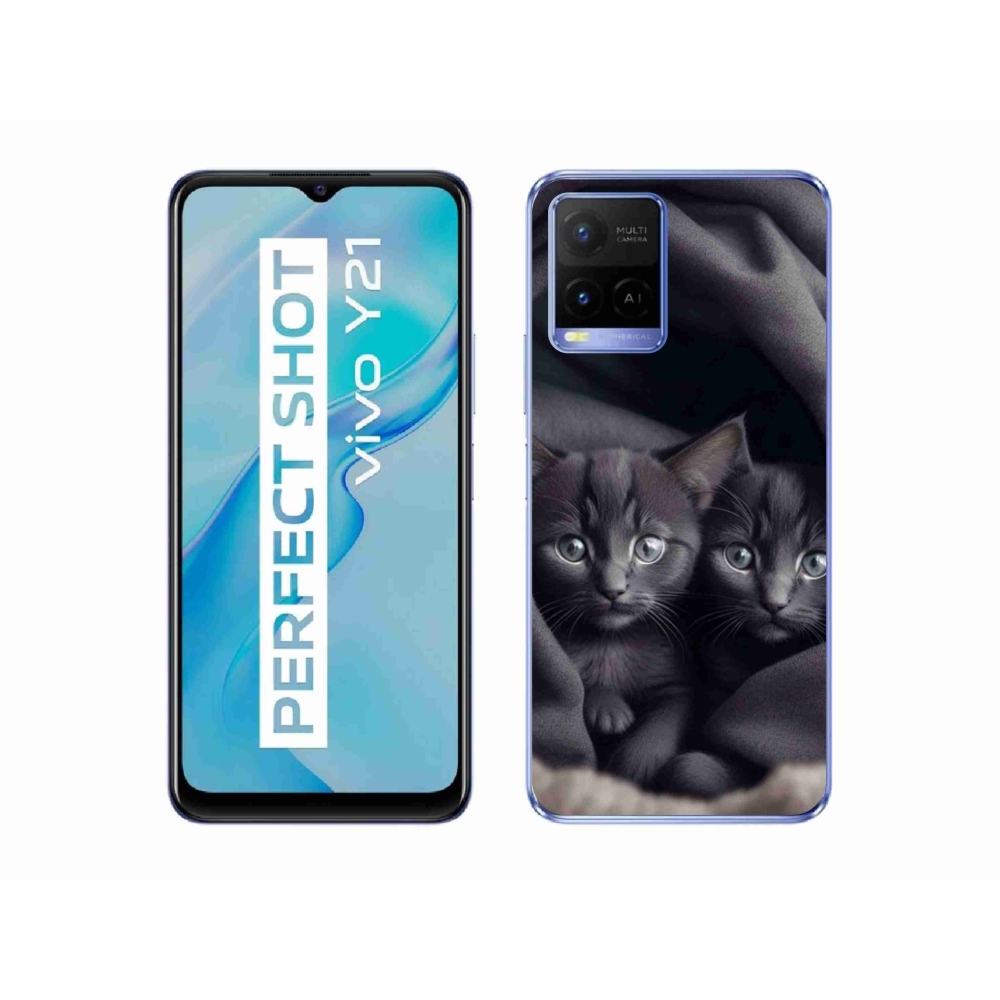 mmCase géltok a Vivo Y21/Y21s/Y33s modellekhez – macska-duó