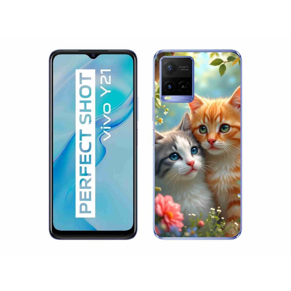 mmCase géltok a Vivo Y21/Y21s/Y33s készülékekhez – Macska szerelem 2