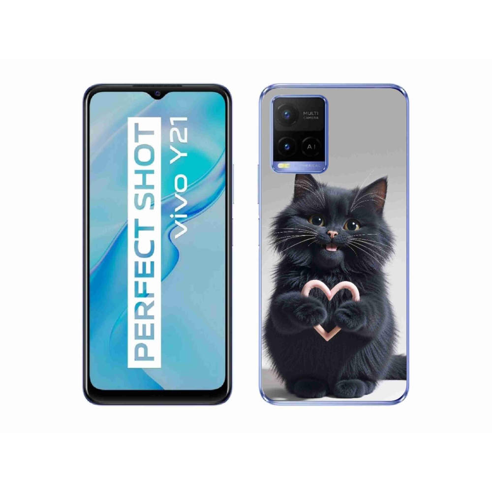 mmCase géltok a Vivo Y21/Y21s/Y33s készülékekhez – Macska szerelem 3