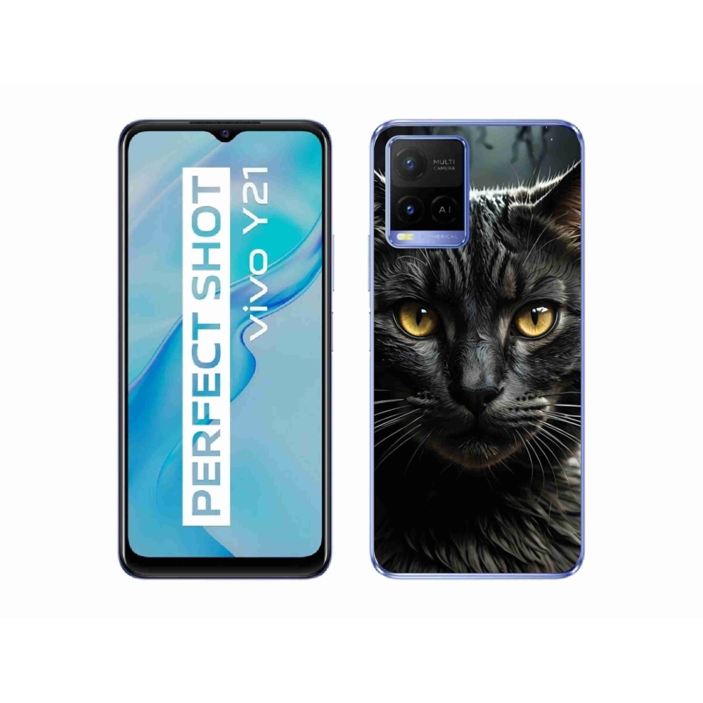 mmCase géltok a Vivo Y21/Y21s/Y33s készülékekhez – macskás motívum 3