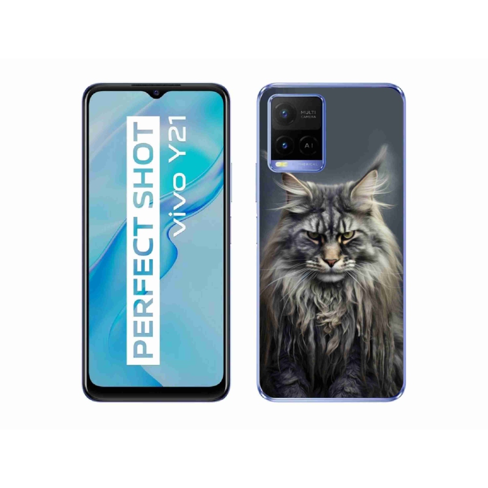 mmCase géltok a Vivo Y21/Y21s/Y33s készülékekhez – macskás mintázat 4