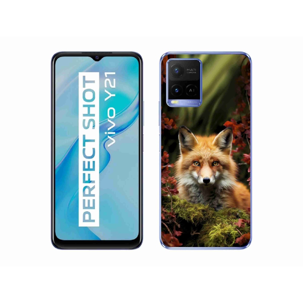 mmCase géltok a Vivo Y21/Y21s/Y33s készülékekhez – róka az erdőben