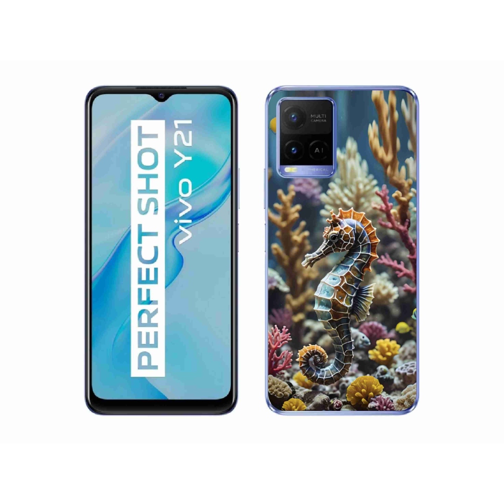 mmCase gél tok a Vivo Y21/Y21s/Y33s készülékekhez – tengeri csikóhal 2