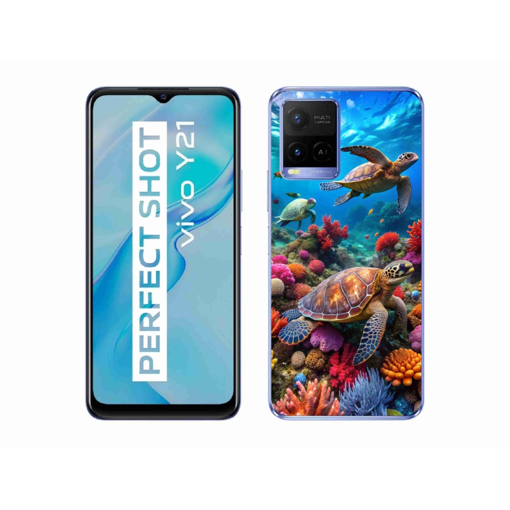 mmCase géltok a Vivo Y21/Y21s/Y33s készülékekhez – Tengeri világ 2