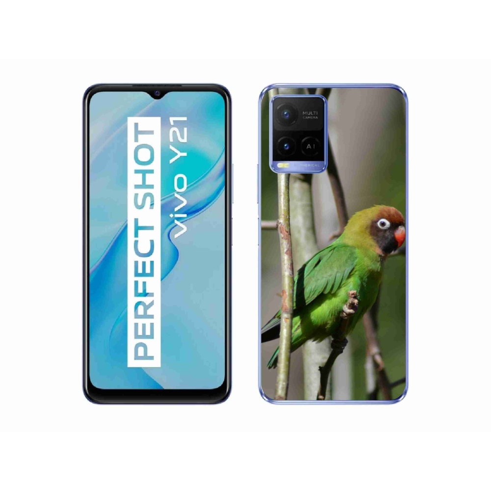 mmCase géltok a Vivo Y21/Y21s/Y33s készülékekhez – agapornis papagáj