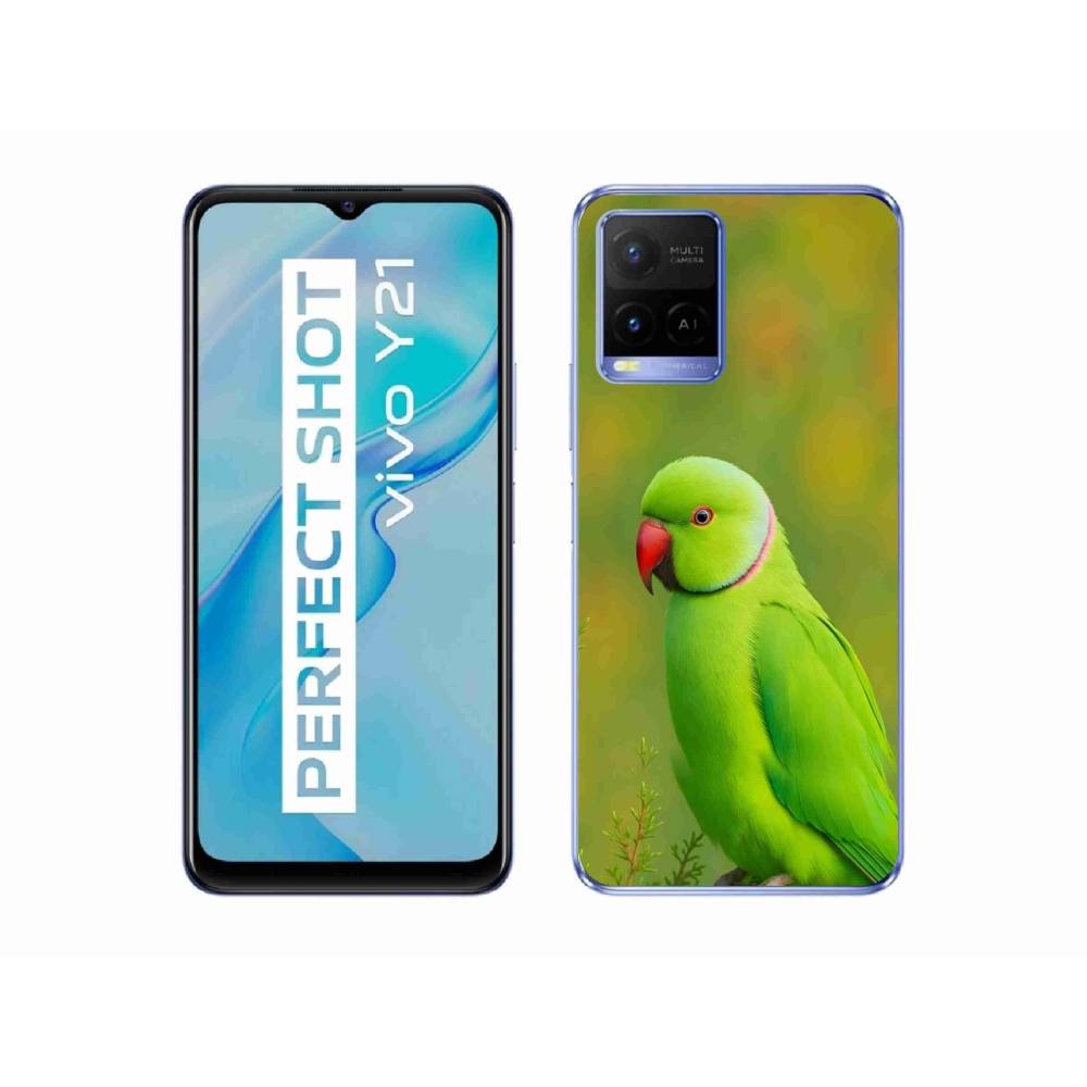 mmCase géltok a Vivo Y21/Y21s/Y33s készülékekhez – alexandri papagáj 2