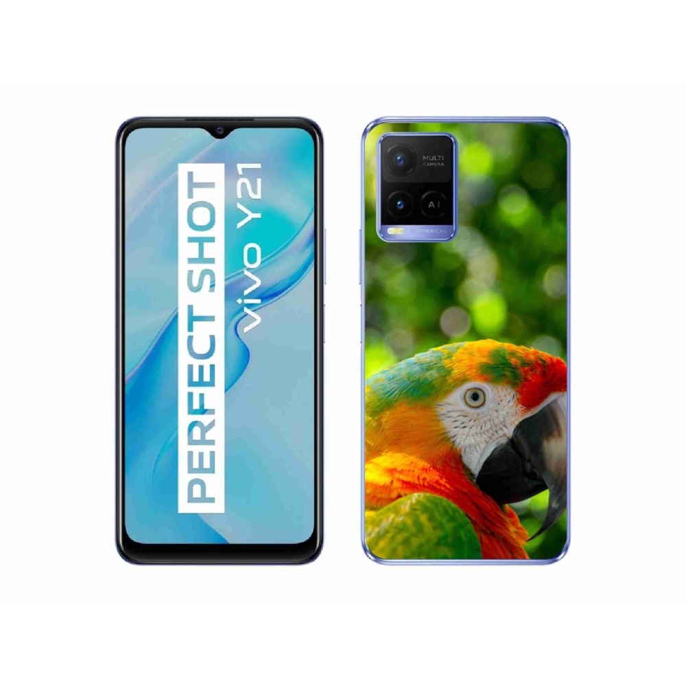 mmCase géltok a Vivo Y21/Y21s/Y33s készülékekhez – ara papagáj 3