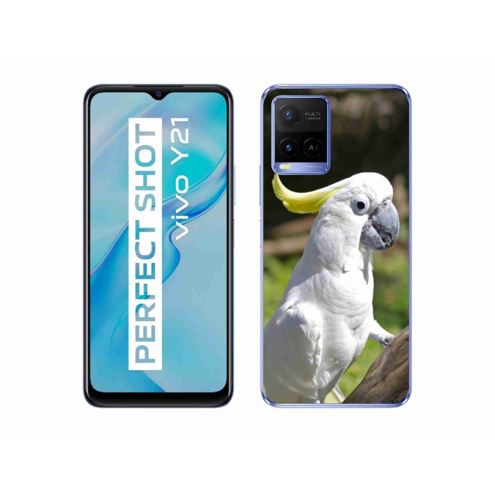 mmCase géltok a Vivo Y21/Y21s/Y33s készülékekhez – kakadu papagáj 2