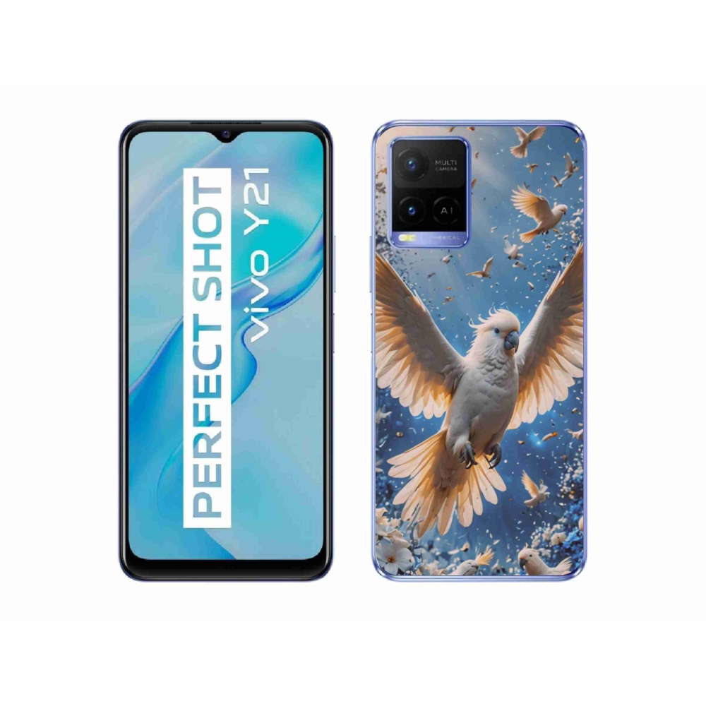 mmCase géltok a Vivo Y21/Y21s/Y33s modellekhez – kakadu papagáj