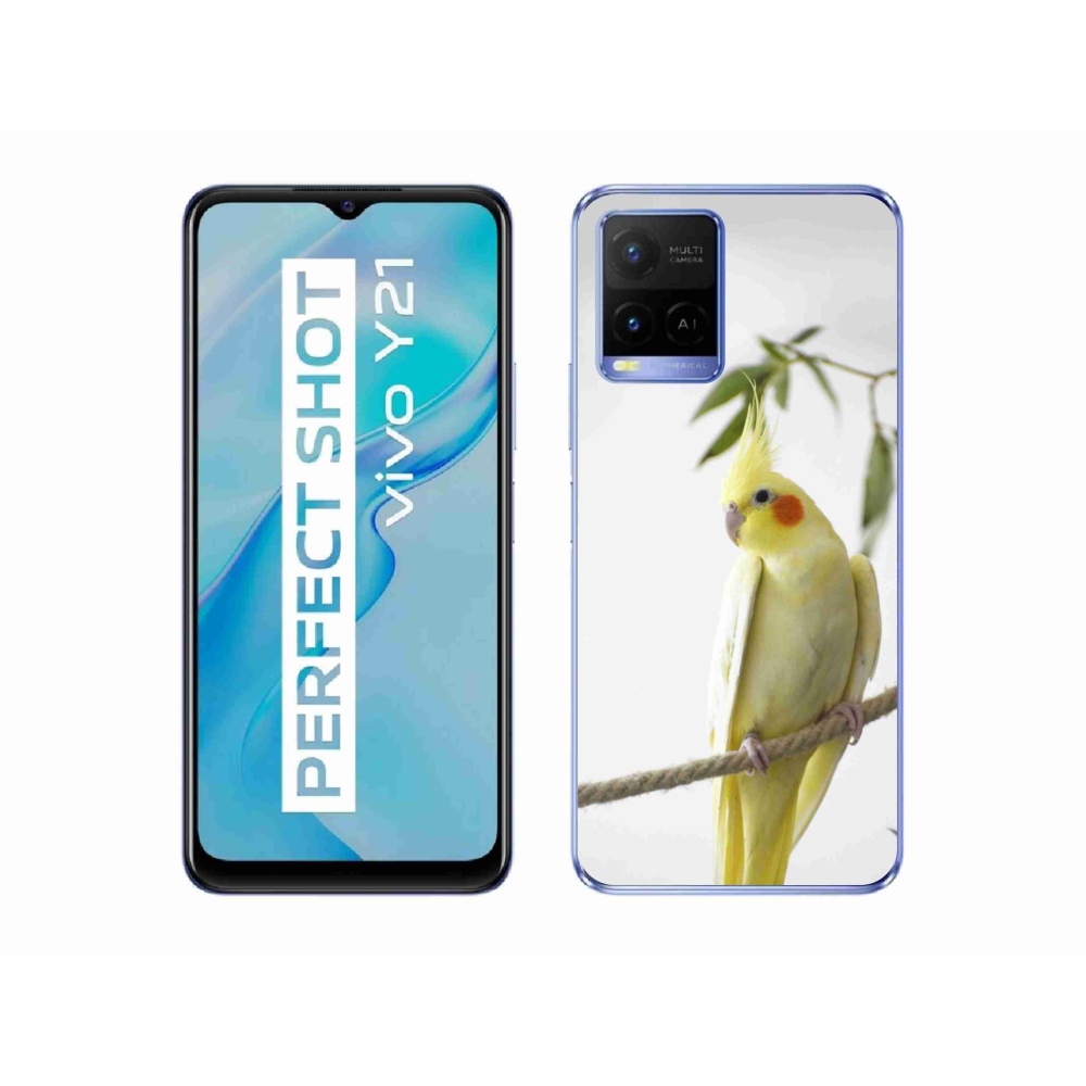 mmCase géltok a Vivo Y21/Y21s/Y33s készülékekhez – tollas papagáj