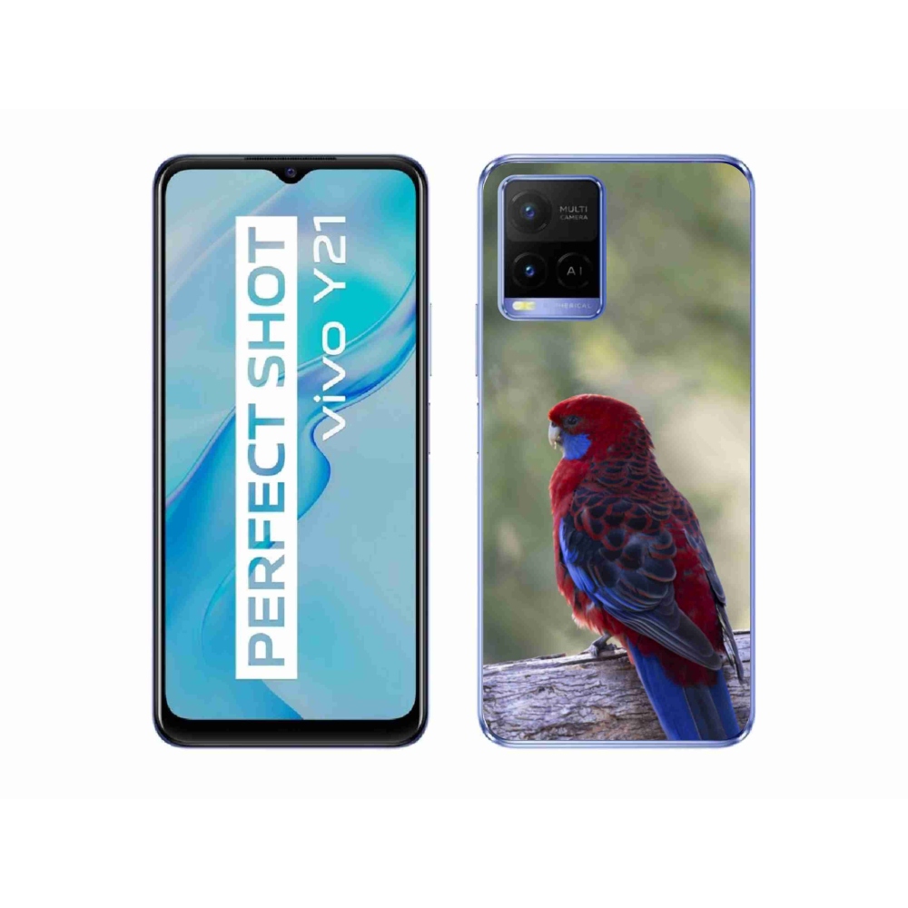 mmCase géltok a Vivo Y21/Y21s/Y33s modellekhez – rosella papagáj