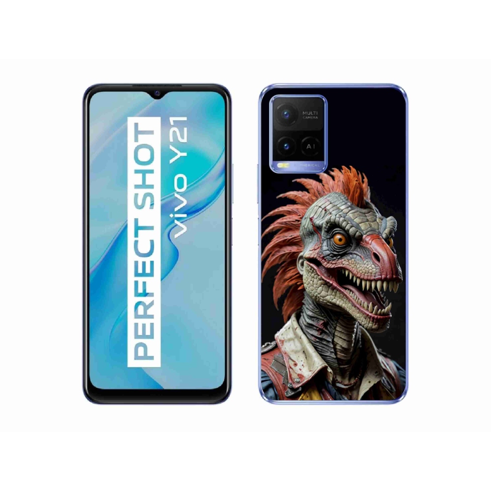 mmCase géltok a Vivo Y21/Y21s/Y33s készülékekhez – punk dinoszaurusz