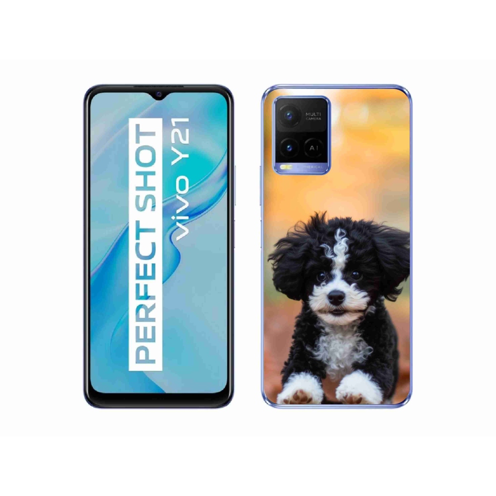 mmCase gél tok a Vivo Y21/Y21s/Y33s készülékekhez – aranyos kiskutya 2