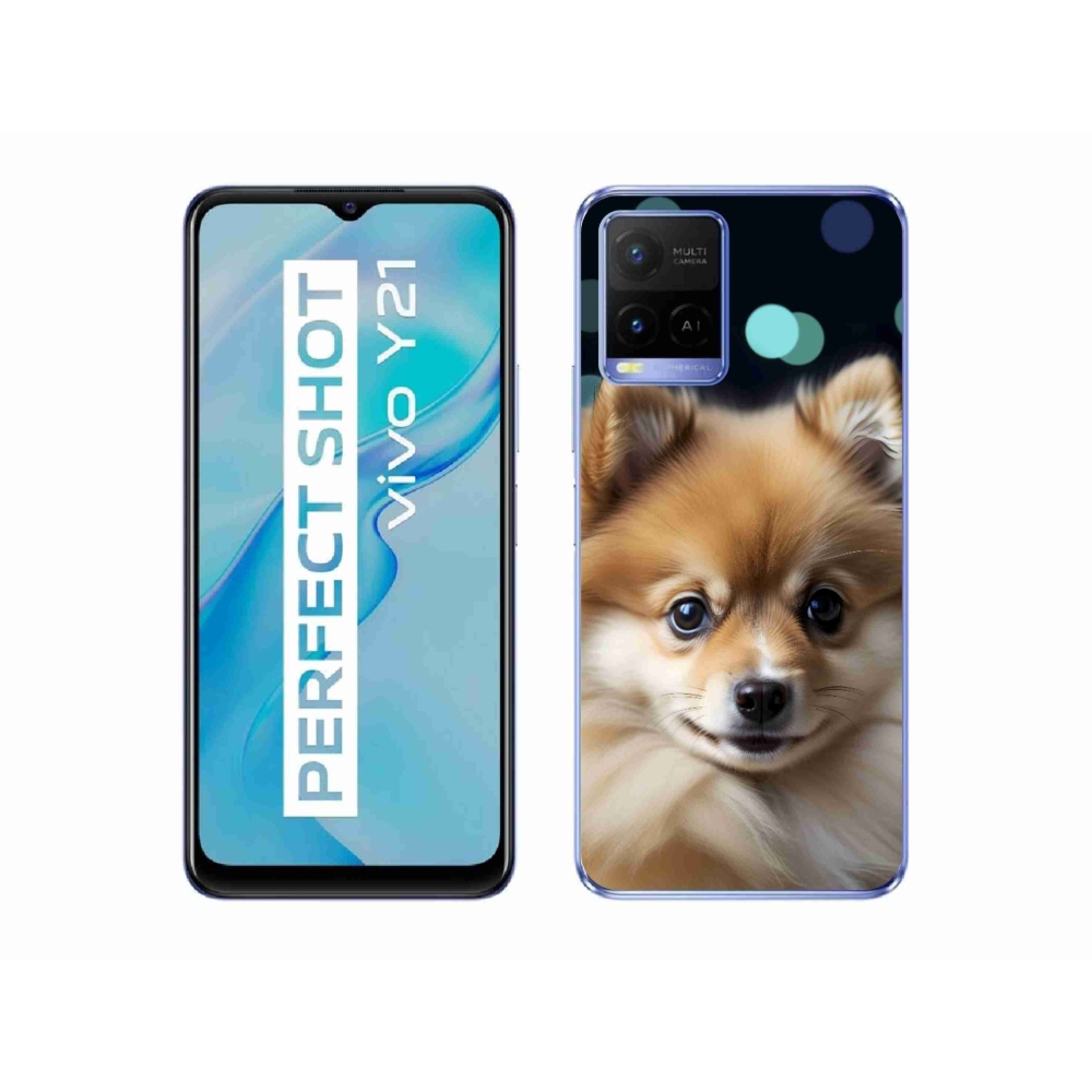 mmCase gél tok a Vivo Y21/Y21s/Y33s modellekhez – aranyos pomerániai