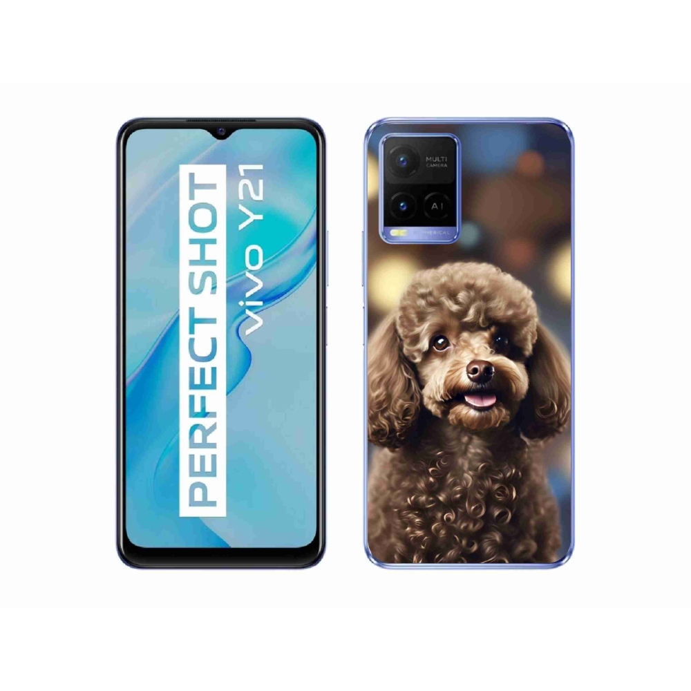 mmCase gél tok a Vivo Y21/Y21s/Y33s készülékekhez – aranyos pudli