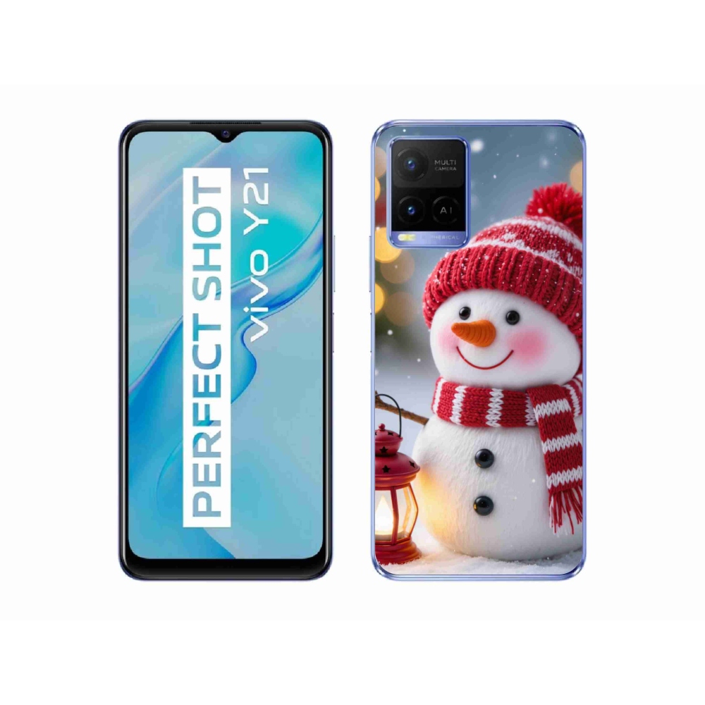 mmCase géltok a Vivo Y21/Y21s/Y33s készülékekhez – hóember 2