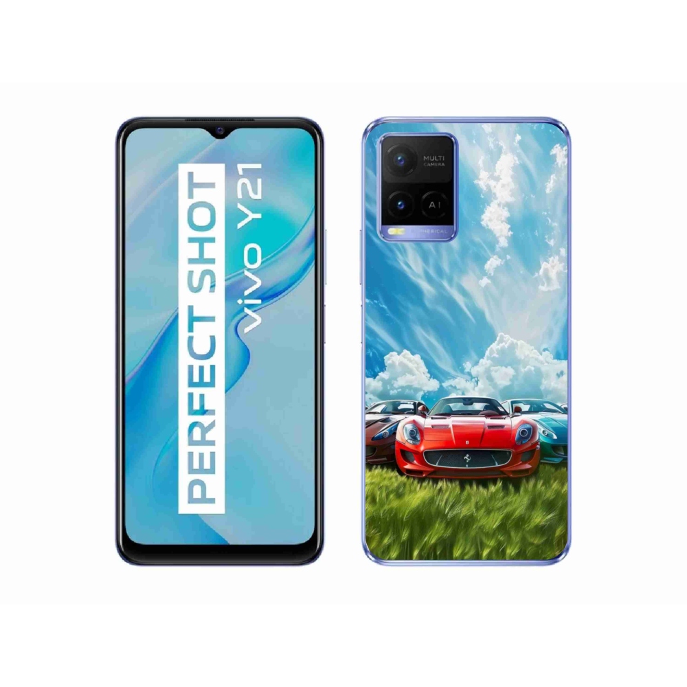 mmCase gél tok a Vivo Y21/Y21s/Y33s modellekhez – sportautók