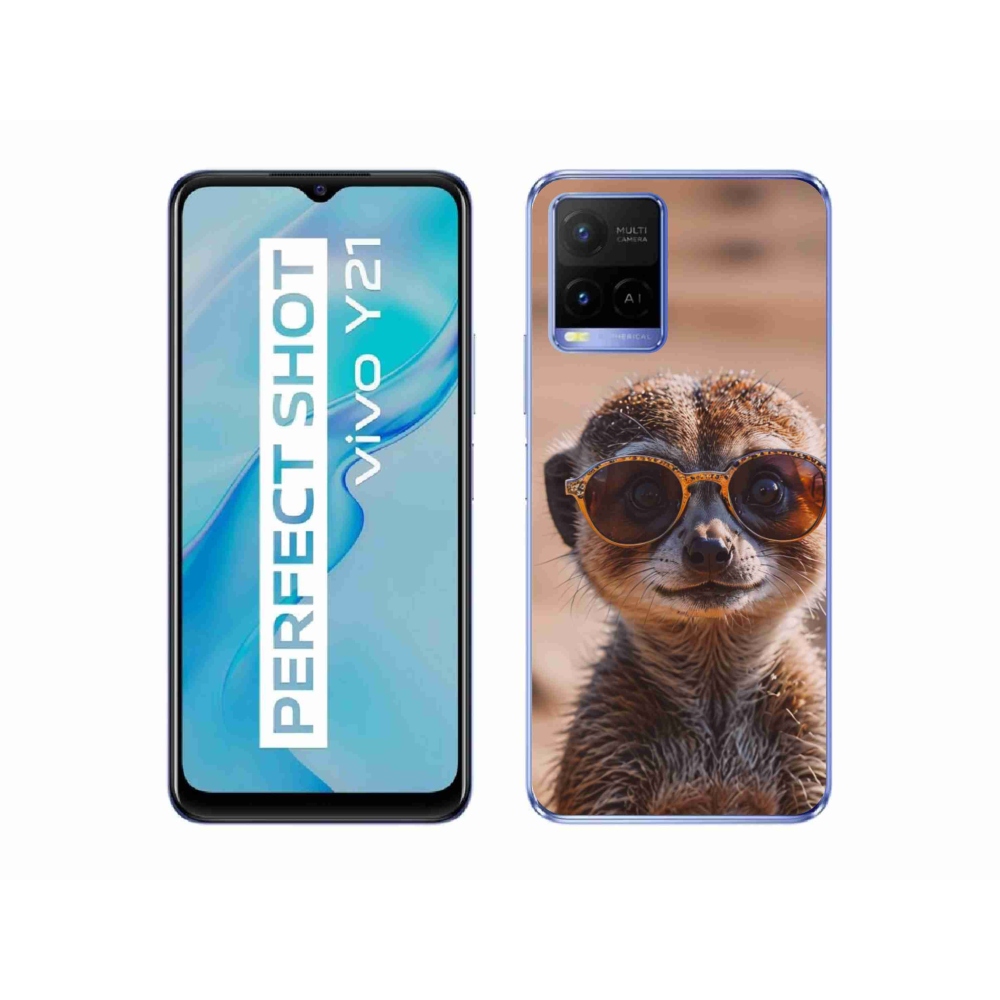 mmCase géltok a Vivo Y21/Y21s/Y33s készülékekhez – stílusos szurikáta