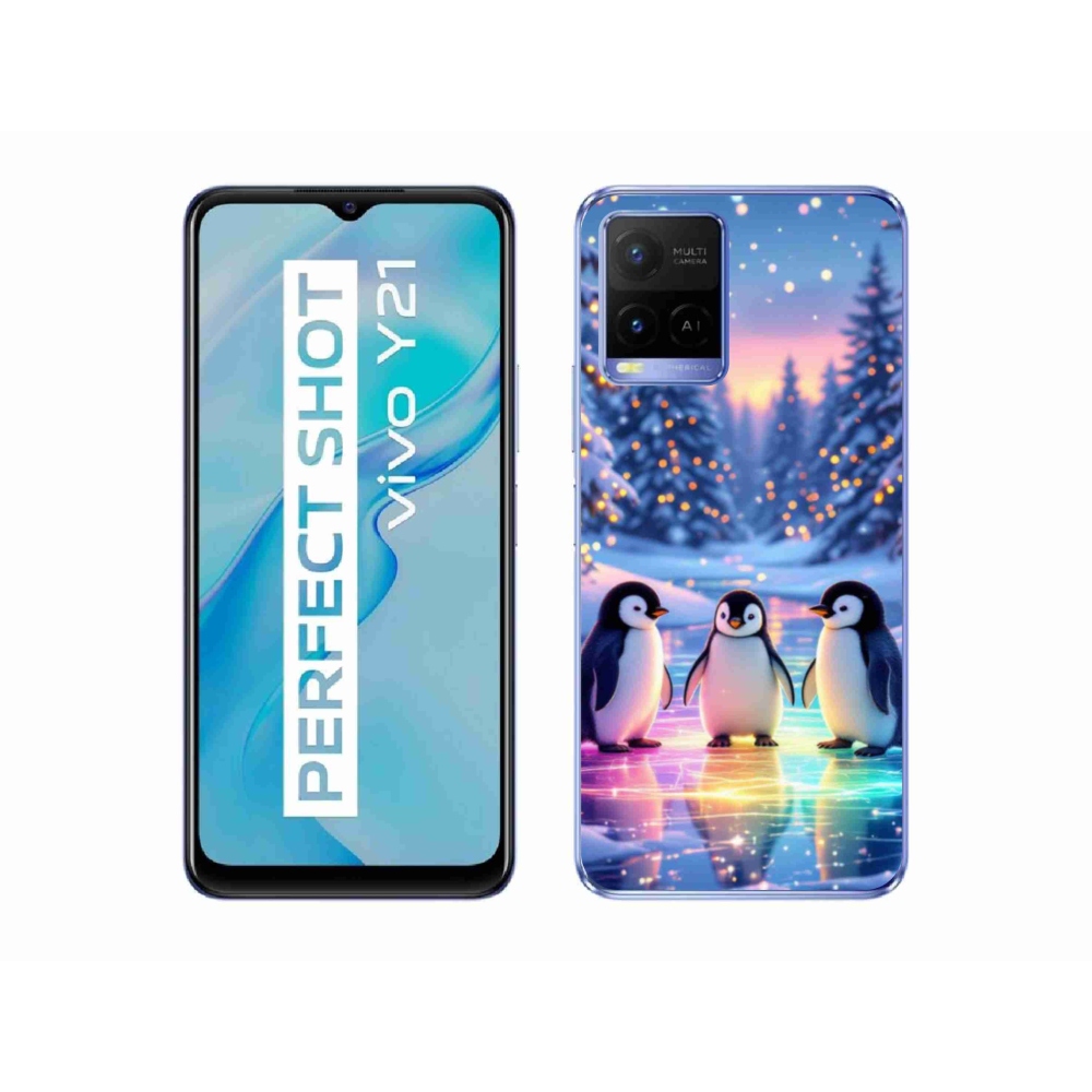 mmCase géltok a Vivo Y21/Y21s/Y33s modellekhez – pingvinek