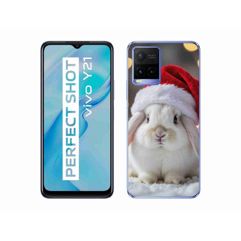 mmCase géltok a Vivo Y21/Y21s/Y33s modellekhez – karácsonyi nyuszi