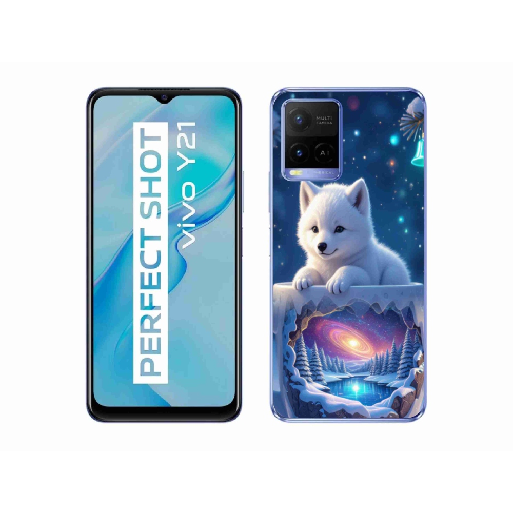 mmCase gél tok a Vivo Y21/Y21s/Y33s készülékekhez – karácsonyi kiskutya