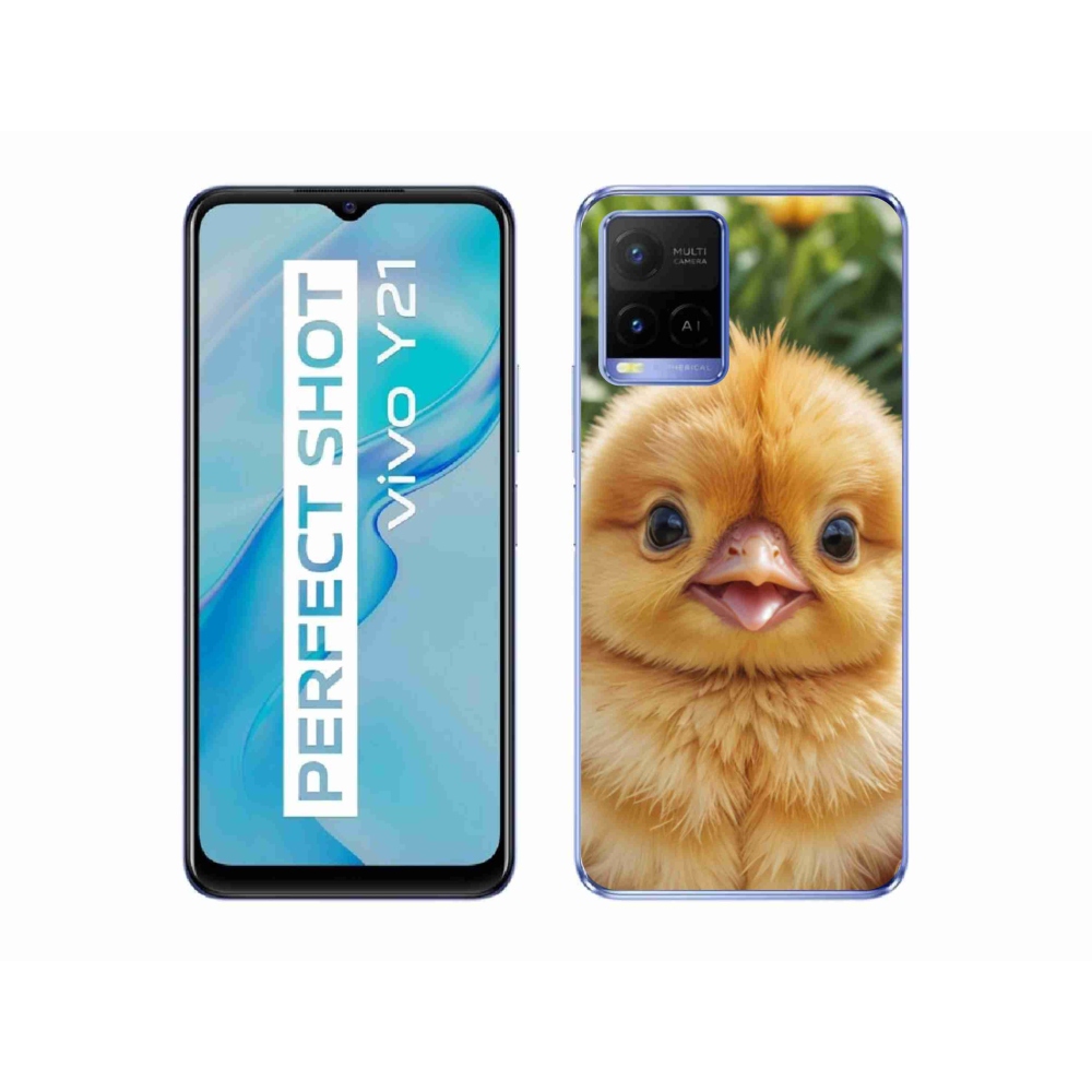 mmCase gél tok a Vivo Y21/Y21s/Y33s készülékekhez – vidám kiscsibe
