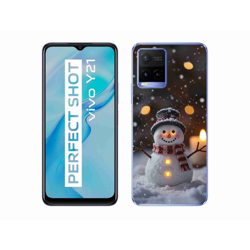mmCase géltok a Vivo Y21/Y21s/Y33s készülékekhez – vidám hóember