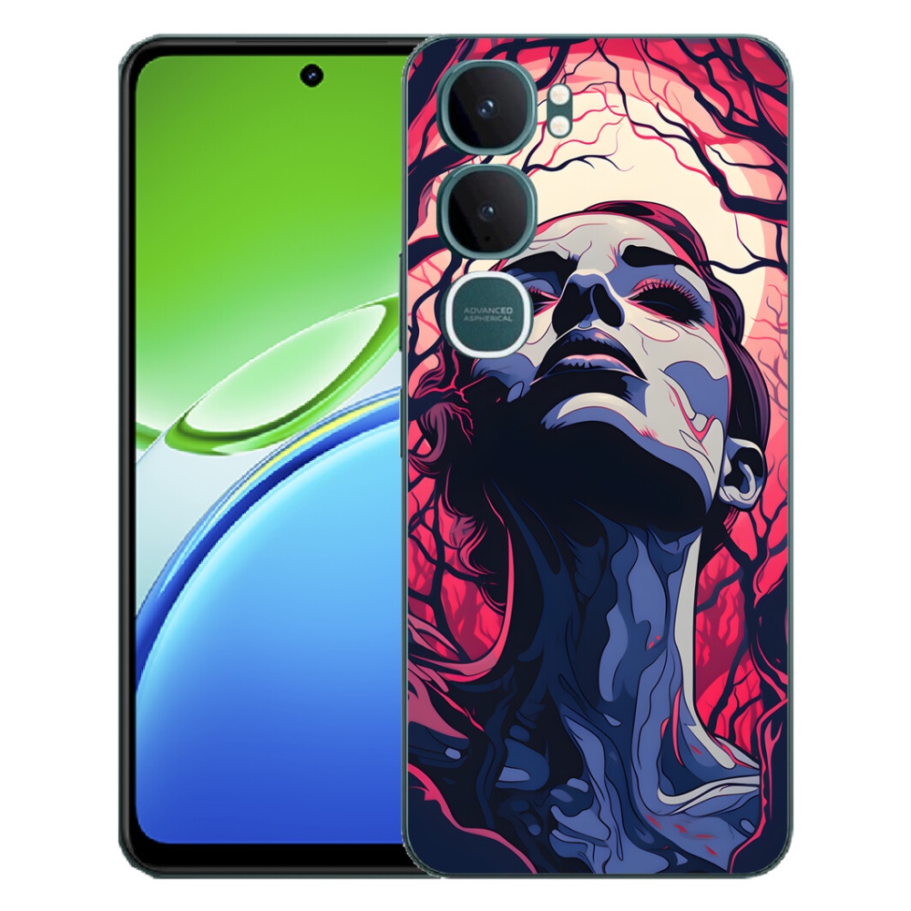 mmCase gél tok a Vivo Y21d-hez – absztrakt arc