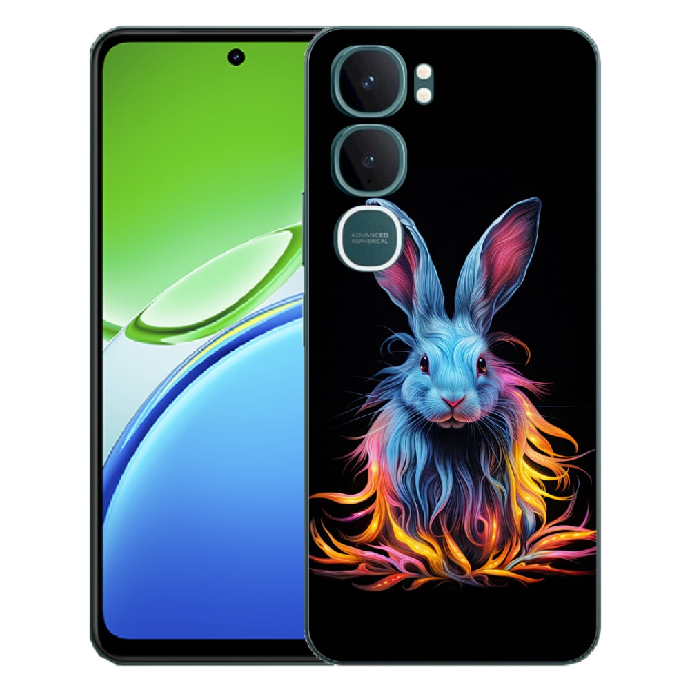 mmCase gélhuzat a Vivo Y21d-hez – absztrakt nyúl