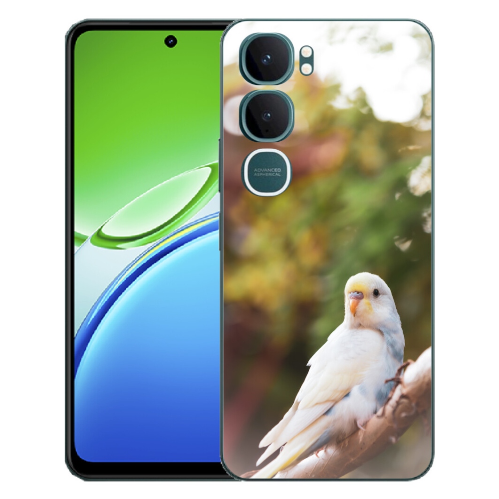 mmCase géltok a Vivo Y21d-hez – fehér papagáj
