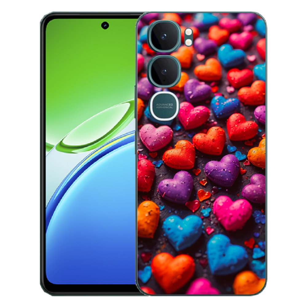mmCase géltok a Vivo Y21d-hez – színes szívek