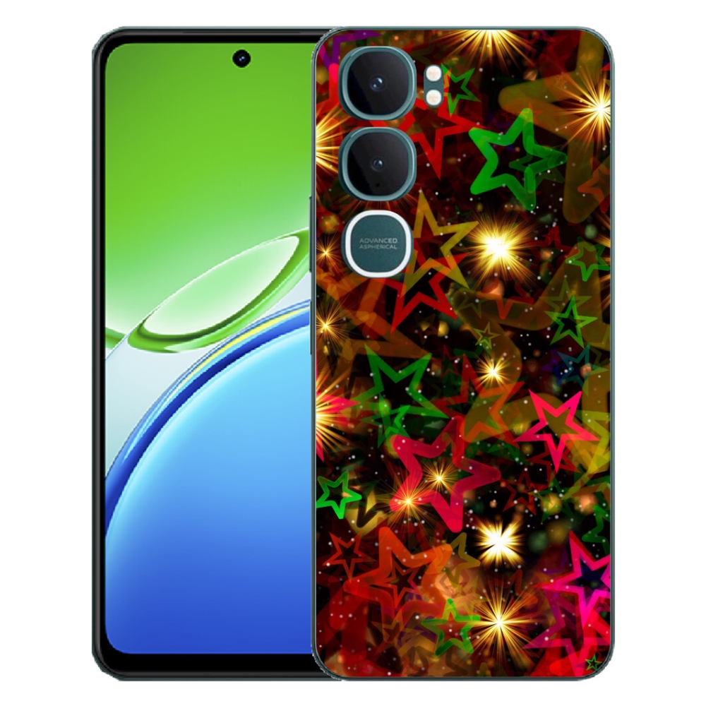 mmCase gél tok a Vivo Y21d-hez – színes csillagok