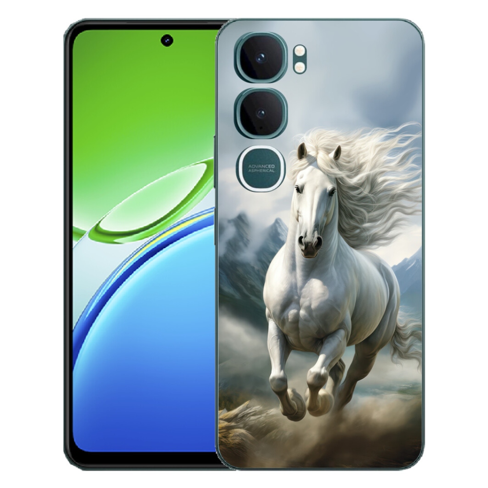 mmCase gél tok a Vivo Y21d-hez – futó fehér ló 3