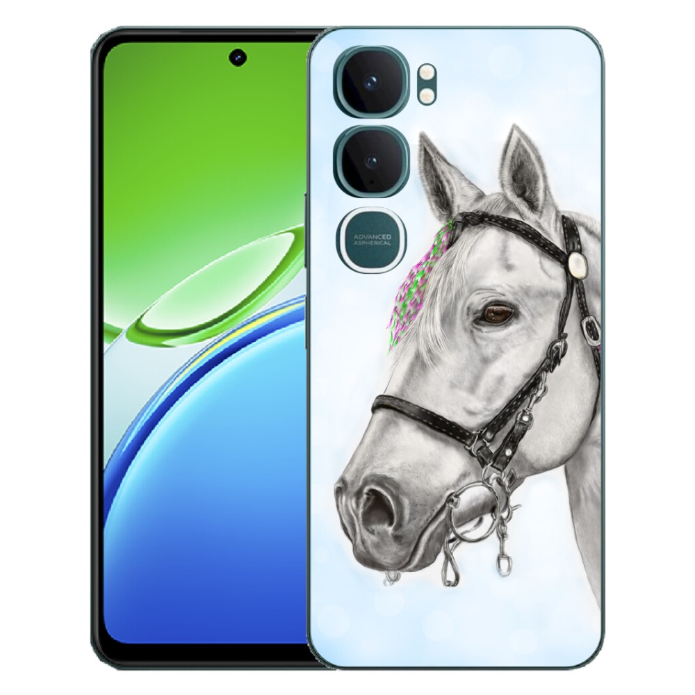 mmCase géltok a Vivo Y21d-hez – fehér ló 1