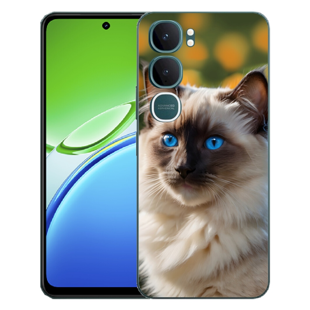 mmCase géltok a Vivo Y21d-hez – fehér ragdoll