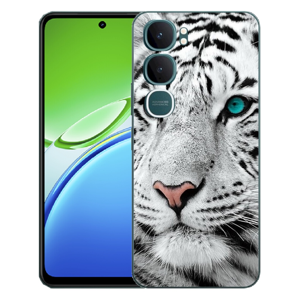 mmCase gélhuzat a Vivo Y21d-hez – fehér tigris