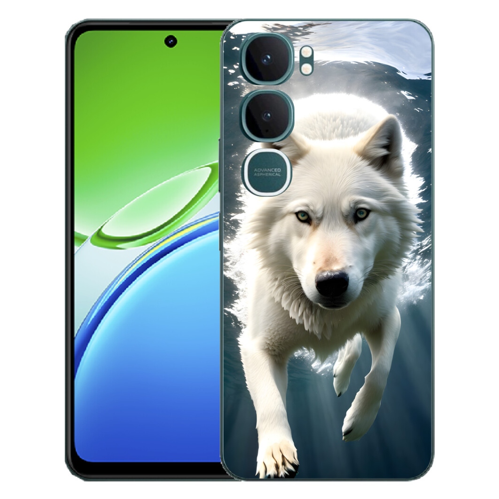 mmCase géltok a Vivo Y21d-hez – fehér farkas