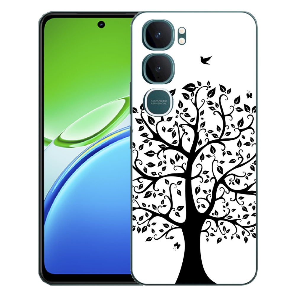 mmCase géltok a Vivo Y21d-hez – fekete-fehér fa