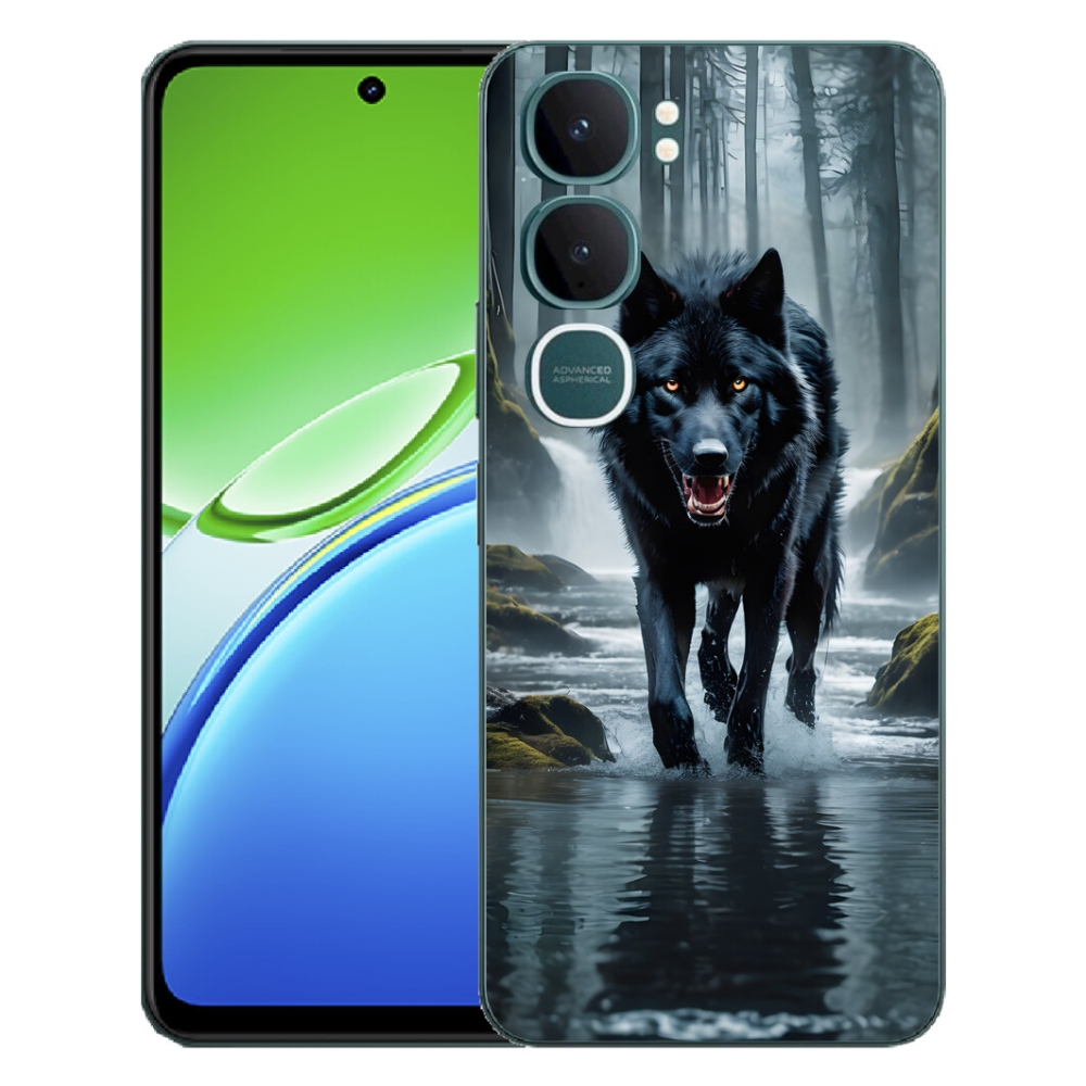 mmCase géltok a Vivo Y21d-hez – fekete farkas