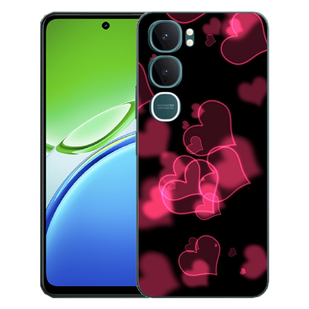 mmCase géltok a Vivo Y21d-hez – piros szívecskék