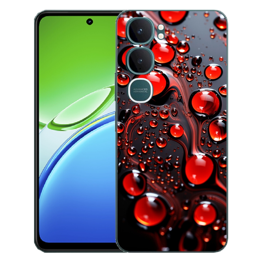 mmCase géltok a Vivo Y21d-hez – piros cseppek 2