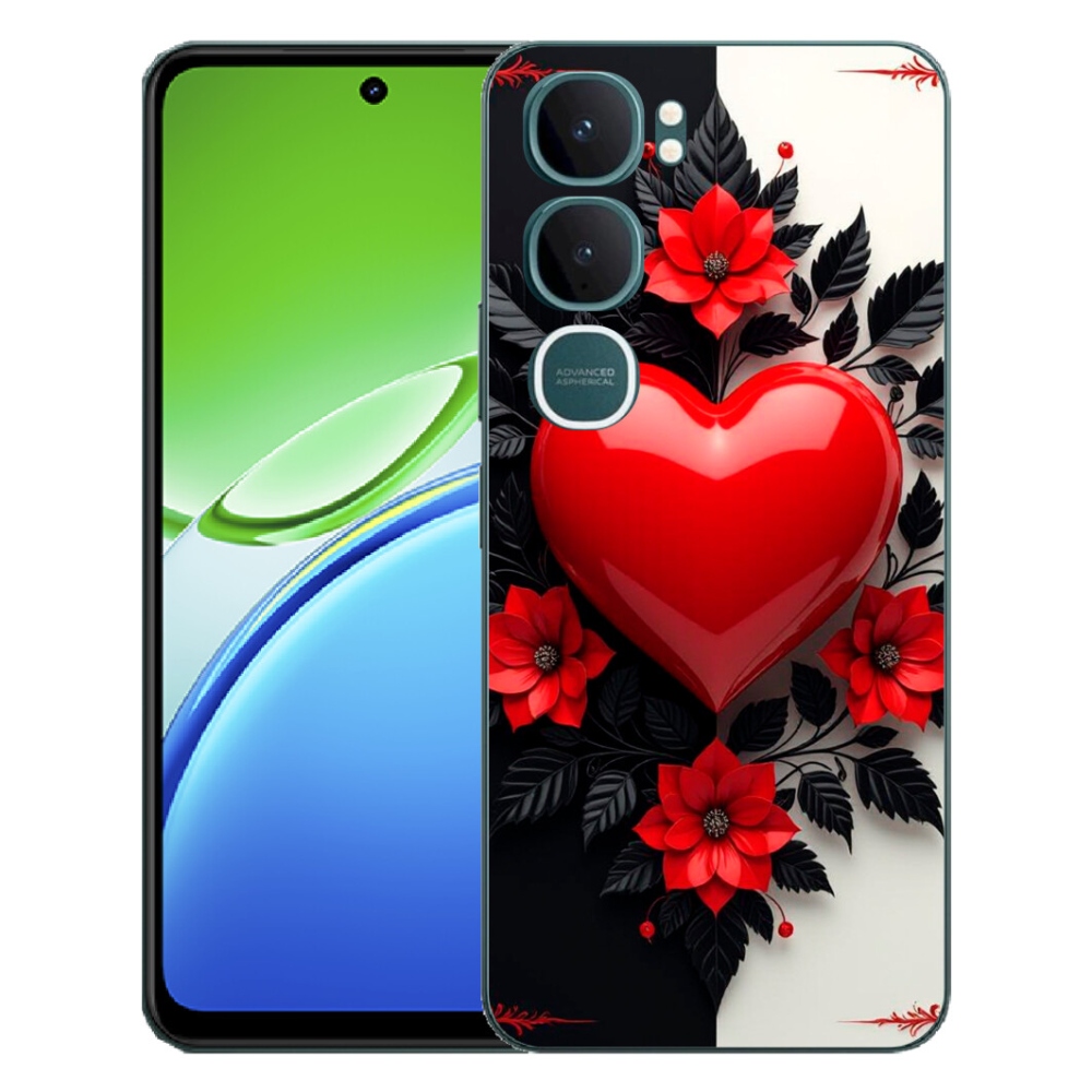 mmCase géltok a Vivo Y21d-hez – piros szív