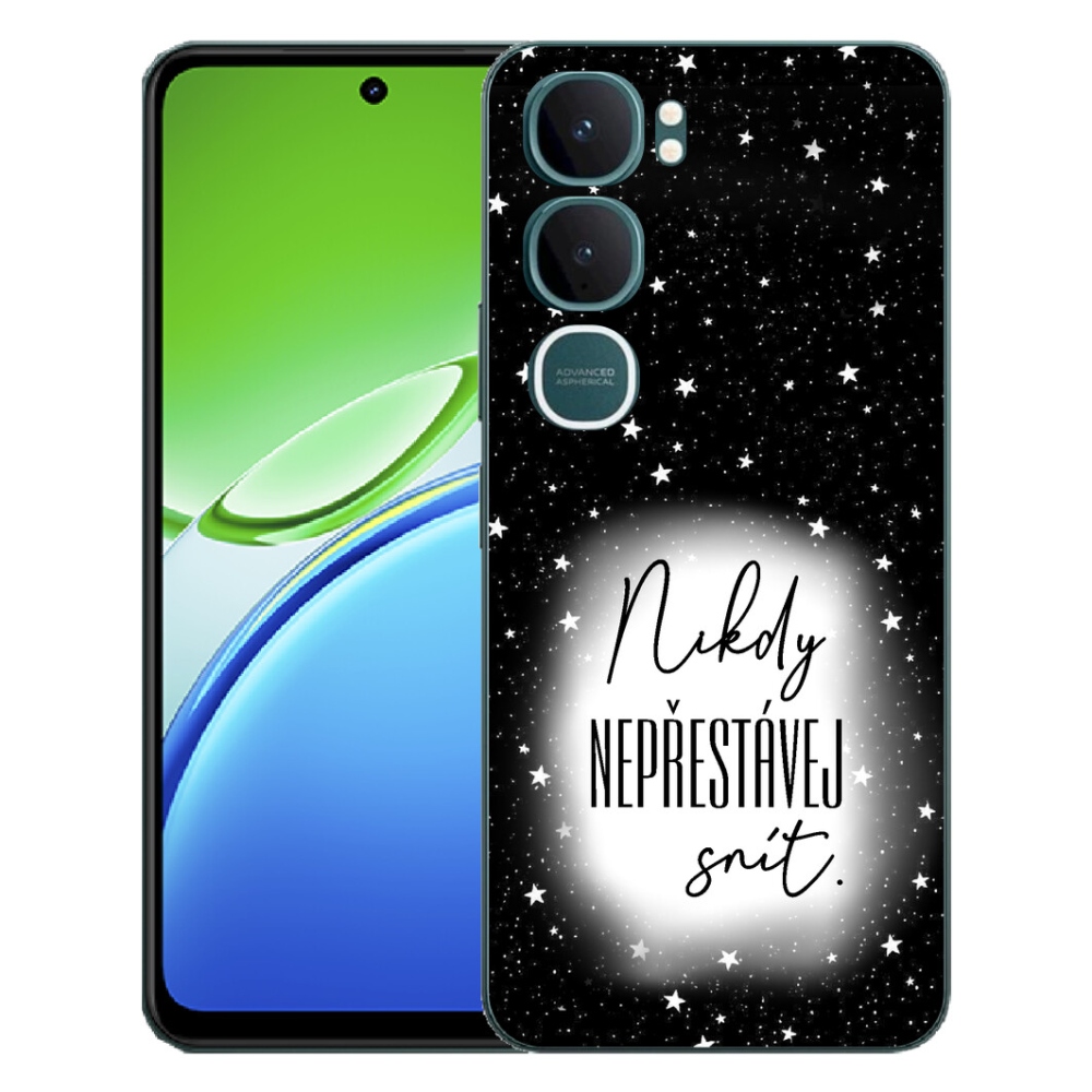 mmCase géltok a Vivo Y21d-hez – idézet 1, fekete-fehér háttérrel